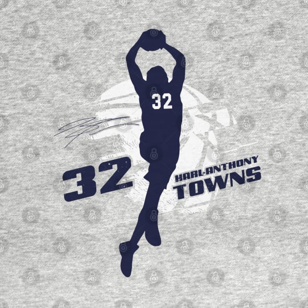 Karl-Anthony Towns Minnesota Silhouette by danlintonpro